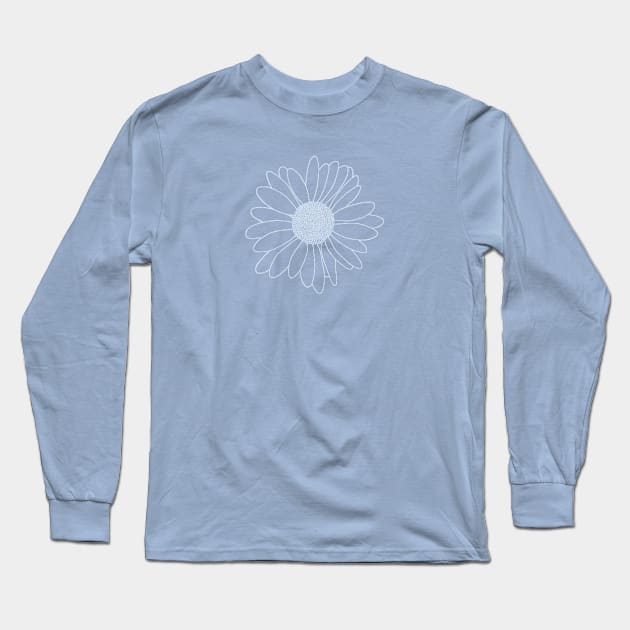 Daisy Boarder Cerulean Long Sleeve T-Shirt by ProjectM